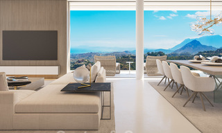New modern luxury villas for sale with spectacular views of the golf, the lake and the Mediterranean to Africa, in a gated golf resort in Benahavis - Marbella 27926 